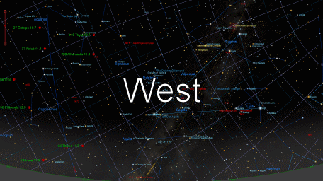 View/download sky chart west image