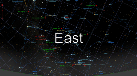 View/download sky chart east image
